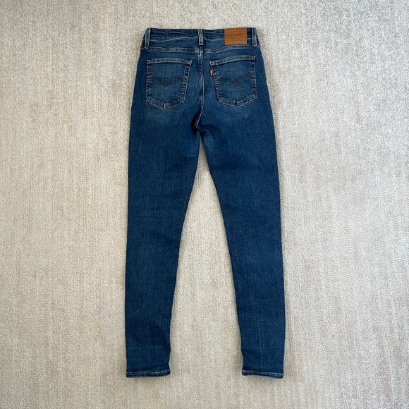 Levi’s Premium 721 High Rise Skinny Blue Jeans 28 - Picture 4 of 11